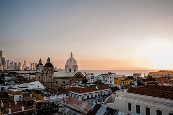 Sunset in Cartagena Colombia