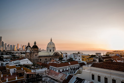 Sonnenuntergang in Cartagena Kolumbien
