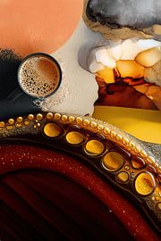 abstract coffee art by Egon Zitter