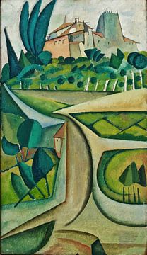 Manhufe-Landschaft (ca. 1912-1913) von Amadeo de Souza-Cardoso von Peter Balan