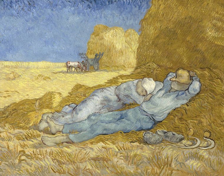 Vincent van Gogh. Rustende boeren van 1000 Schilderijen