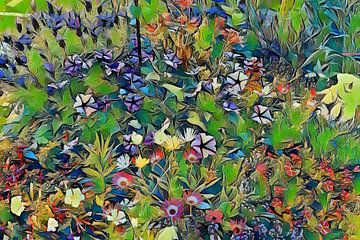 Bloemenweide pastel van Patricia Piotrak
