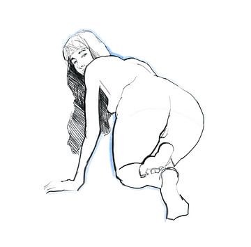 Nude drawing. by Michael Kremer