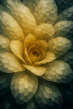 Geometrie van de Natuur – bloem in gefacetteerde patronen van But First Framing