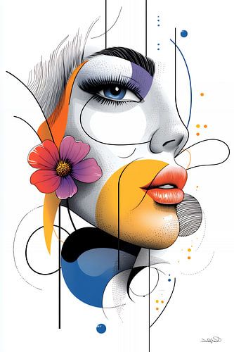 kunstachtige en grappige whimsical karikatuur