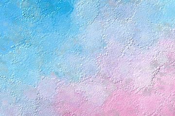 Abstract in blauw en roze tinten van Maurice Dawson