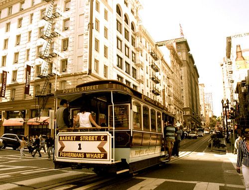 Cable car, San Francisco, Californie