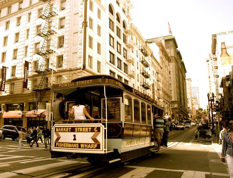 Cable car, San Francisco, Californie par Samantha Phung