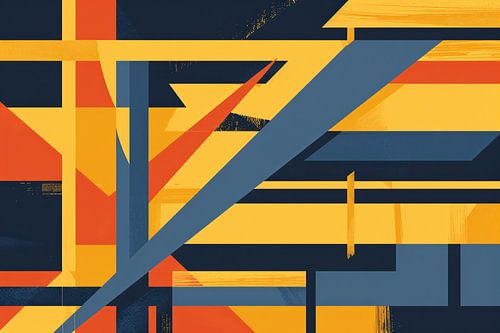 Abstract geometrisch patroon met levendige kleuren