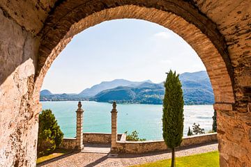 Morcote on Lake Lugano in Ticino by Werner Dieterich