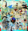 Art Party met Chagall, Magritte, Rothko, Miro, Matta, Brandt en Zanolino van Giovani Zanolino thumbnail