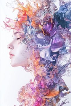 Powerful feminine energy - power woman by Mel Digital Art