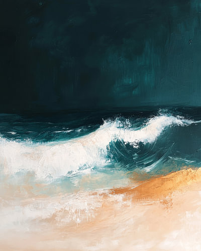 The depth of blue and foam