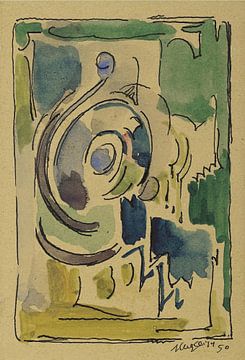 Albert Gleizes - Compositie (ca. 1950) van Peter Balan