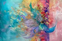 Abstrait, pastel, Fête du matin