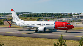 Norwegian Air Sweden AOC Boeing 737-8-MAX passenger aircraft. by Jaap van den Berg