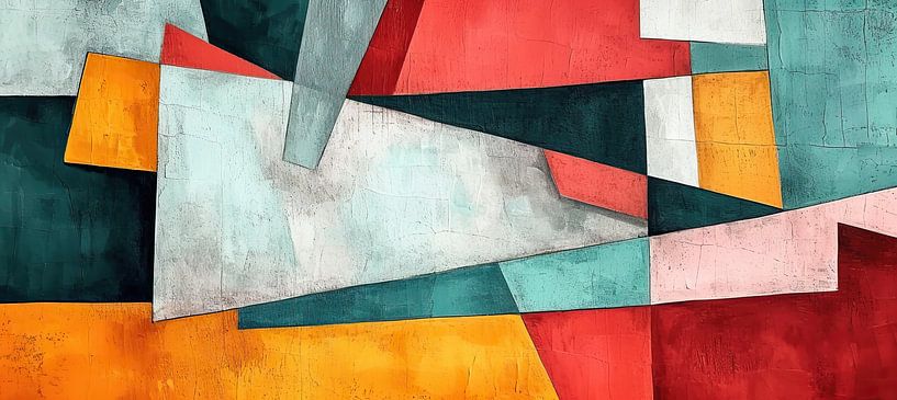 Dynamische Farbblöcke von Wunderbare Kunst