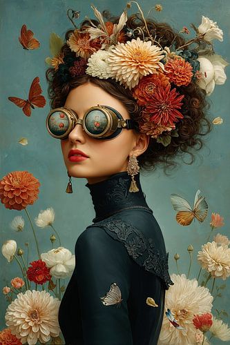 Steampunk Flower Portrait no. 2