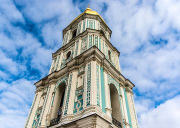 Clocher de la cathédrale Sainte-Sophie à Kiev, Ukraine, Europe sur WorldWidePhotoWeb