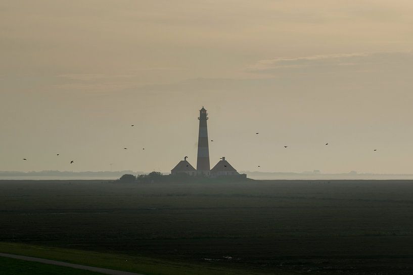 Le phare de Westerheversand à l'heure d'or par Christian Möller Jork