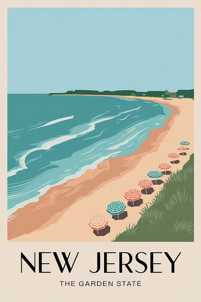 New Jersey by Poster Art Shop