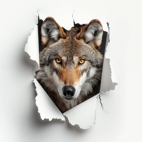Wolf uit de muur van TheXclusive Art