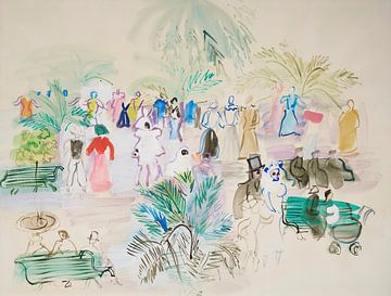 Raoul Dufy - Gemaskerd bal in Perpignan (1947) van Peter Balan