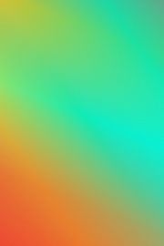 Neon art. Modern abstract minimalist art. Gradient in orange, yellow, green by Dina Dankers