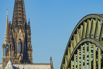 Cologne Cathedral and Hohenzollern Bridge, by Walter G. Allgöwer