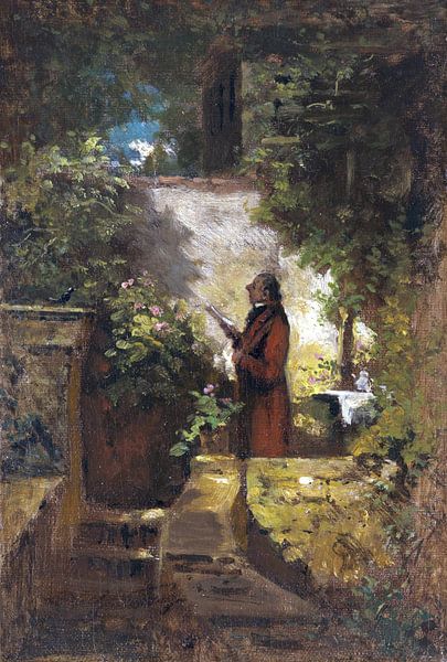 Sonntagmorgen, CARL SPITZWEG, 1851-1855 von Atelier Liesjes