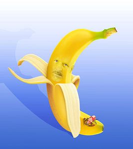 eet gezond, eet een banaan von Dray van Beeck