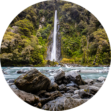 Waterval NIeuw Zeeland van Jurgen Buijsse
