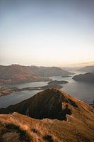 Sonnenaufgang vom Gipfel des Roys Peak am Lake Wanaka, Neuseeland