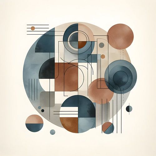 Modern abstract geometric shapes