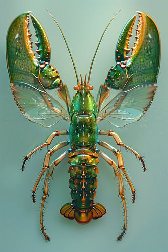 Lobster Luxe - Vlinder fantasie in groen #2