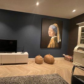 Customer photo: Girl with a Pearl Earring - Vermeer painting, on canvas