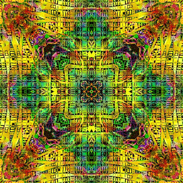 Mandala Liquidlight 1 by Arno Rollenberg