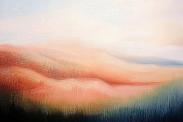 Mistige Morgen in Pastel van Studio BB