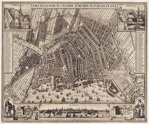 Amsterdam, kaart 1643