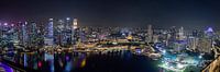 Singapore skyline in the dark