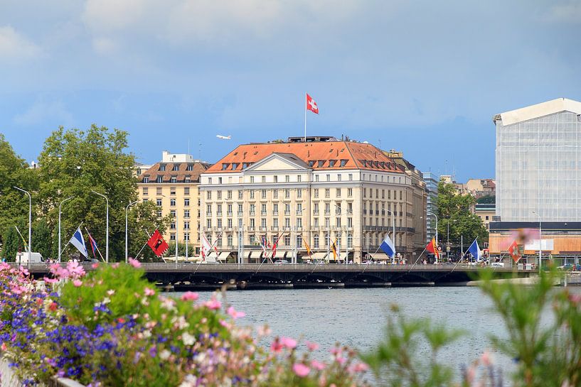 Genève Zwitserland stadsgezicht von Dennis van de Water