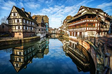 Petite France in Strasbourg in Alsace in France
