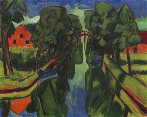 Max Pechstein, Der Mühlengraben, 1921