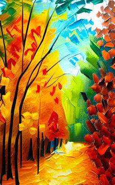 Herfst kleuren van Niek Traas