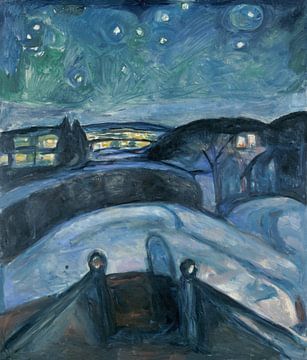 Sterrennacht, Edvard Munch