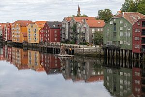 Bunte Häuser in Trondheim