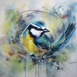 Mésange bleue sur Bert Nijholt