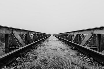 Track to the Silence black and white