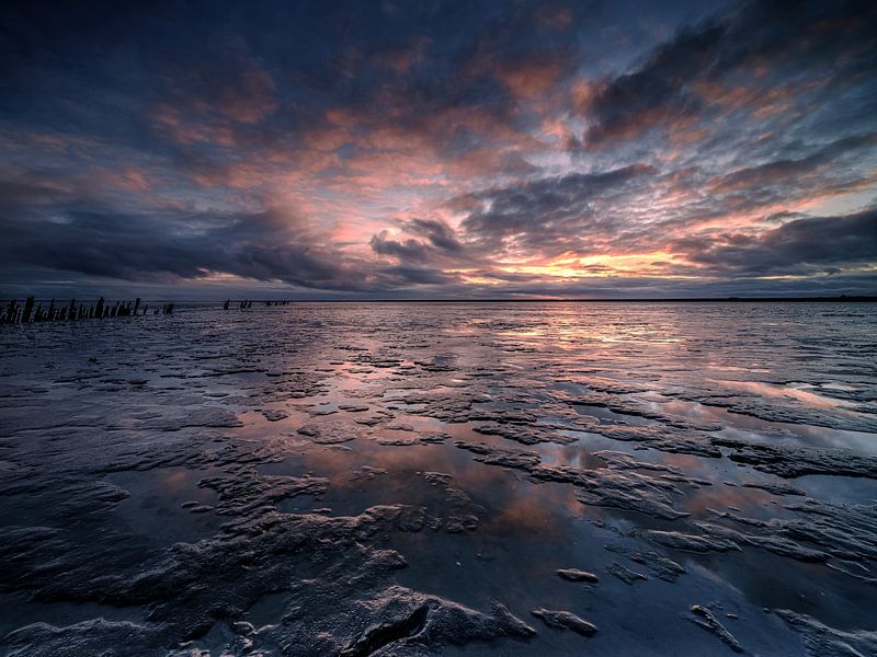Sunrise at Paesens-Moddergat by Eddy Westdijk