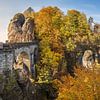 Herbst in der sächsischen Schweiz an der Bastei in Sachsen von Voss Fine Art Fotografie